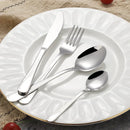 JOGO DE TALHERES 24 PEÇAS FAQUEIRO INOX PREMIUM