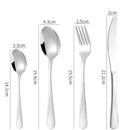 JOGO DE TALHERES 24 PEÇAS FAQUEIRO INOX PREMIUM