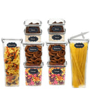 Kit 5 Potes Herméticos com Trava e Alta Vedação